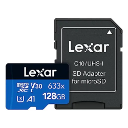 128GB LEXAR MicroSDXC UHS-I Memory Card 