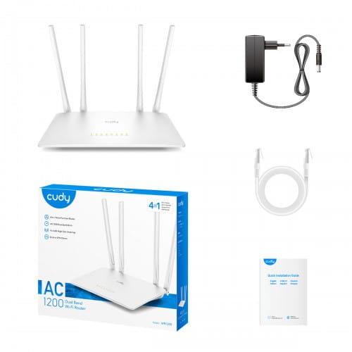 futurebazarbd Cudy WR1200 AC1200 Dual Band WiFi Router - Image 1