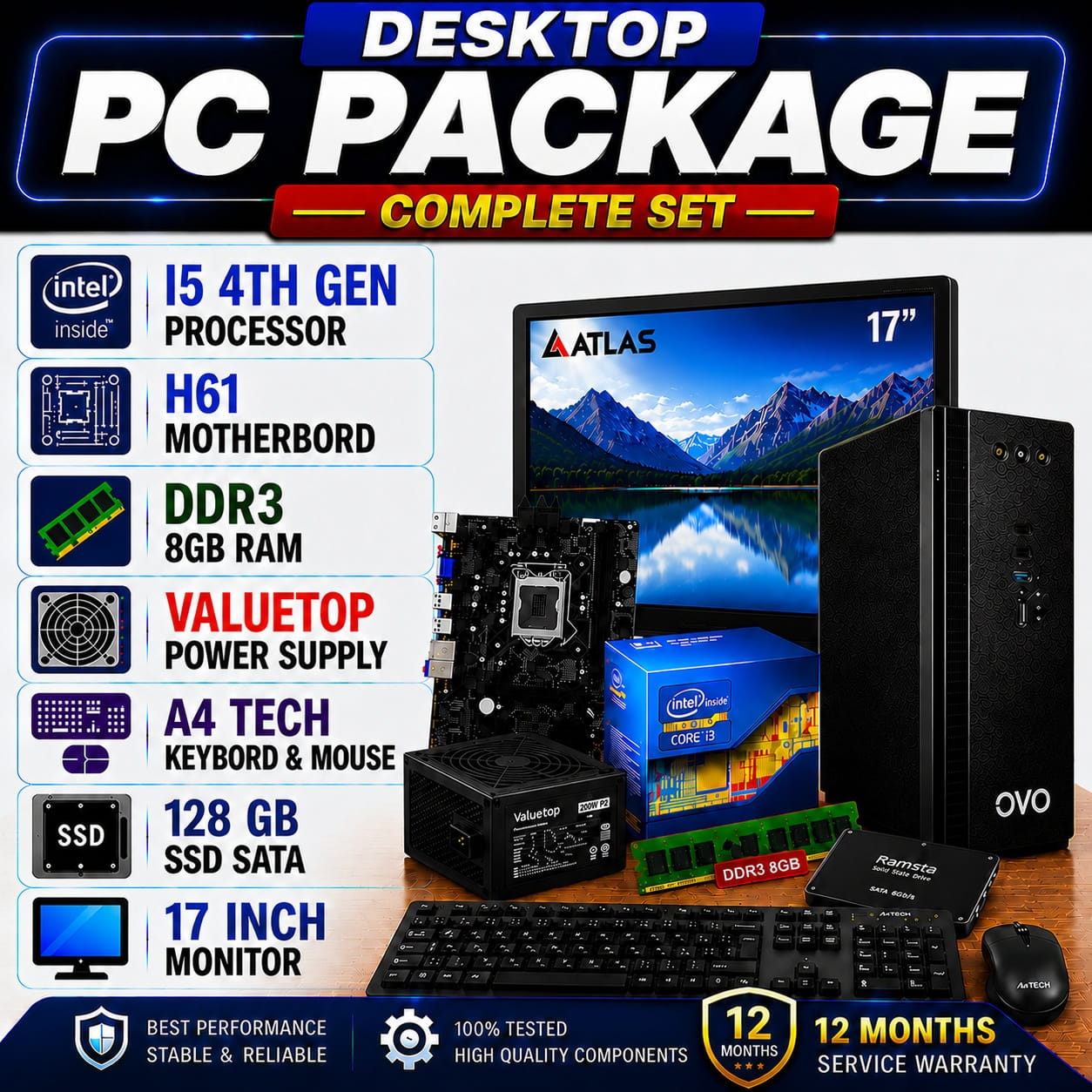 I5 4TH 17 INCH I5 4TH GEN WITH 17 INCH MONITOR - Image 1