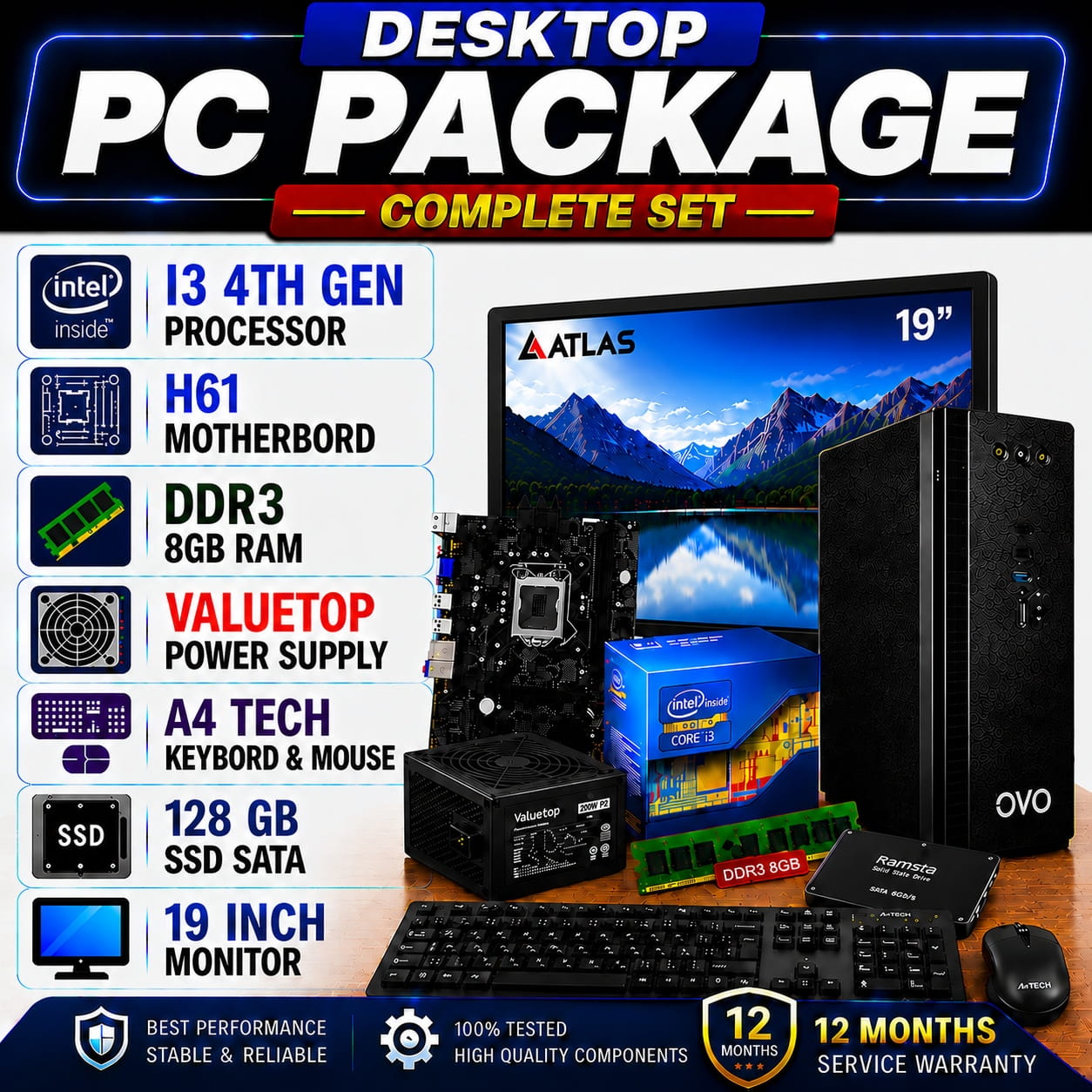 PC_Package_I3_4thGen_19inch_under2MB I3 4TH GEN WITH 19 INCH MONITOR - Image 1