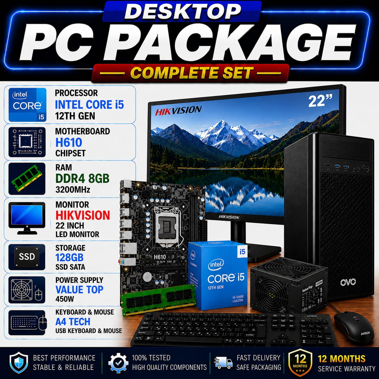 I5-12TH_under_2MB i5 12th gen full pc with 22 inch hikvision monitor - Image 1