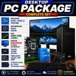 i3 12th gen full pc with 22 inch hikvision monitor