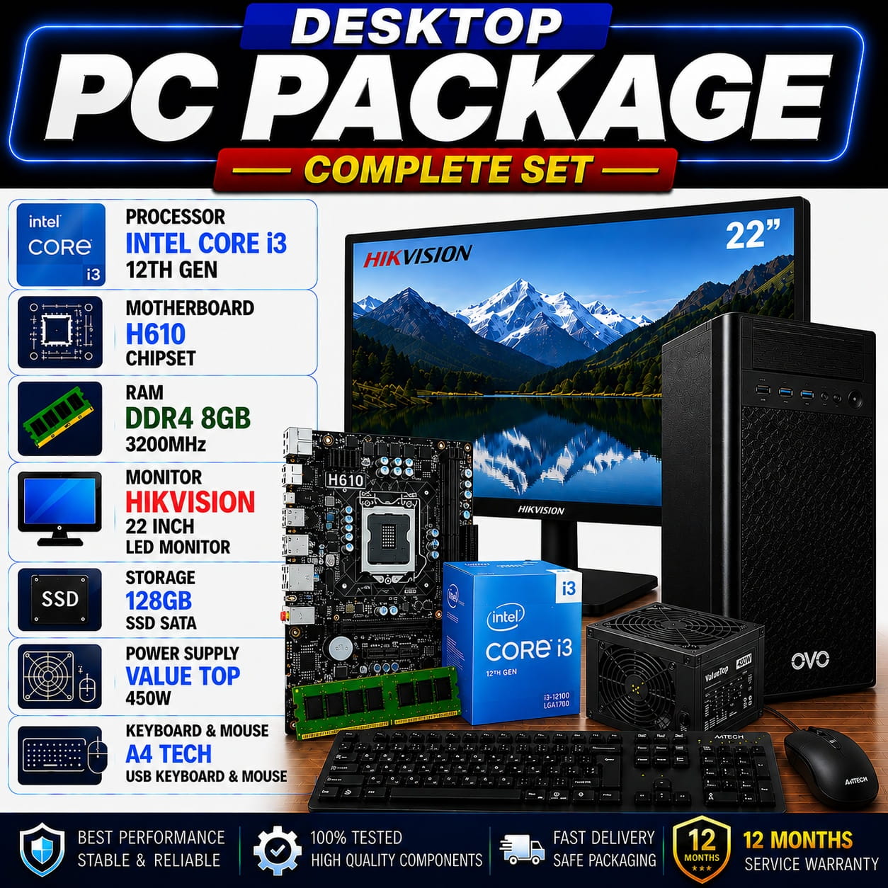 i3_12th_under_2MB i3 12th gen full pc with 22 inch hikvision monitor - Image 1