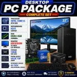 i3 8th gen full pc with 22 inch hikvision monitor