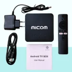 Micom Android Tv Box With Voice Control Remote