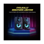 Micropack GS-02 Rainbow Wired Black Gaming Speaker - Image 2